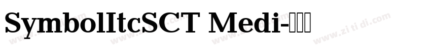 SymbolItcSCT Medi字体转换